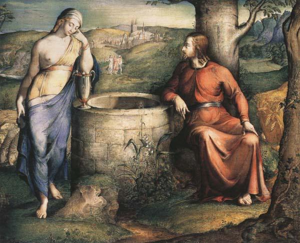 George Richmond Christ and the Woman of Samaria oil painting image
